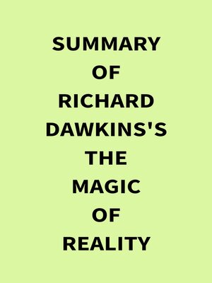 cover image of Summary of Richard Dawkins's the Magic of Reality